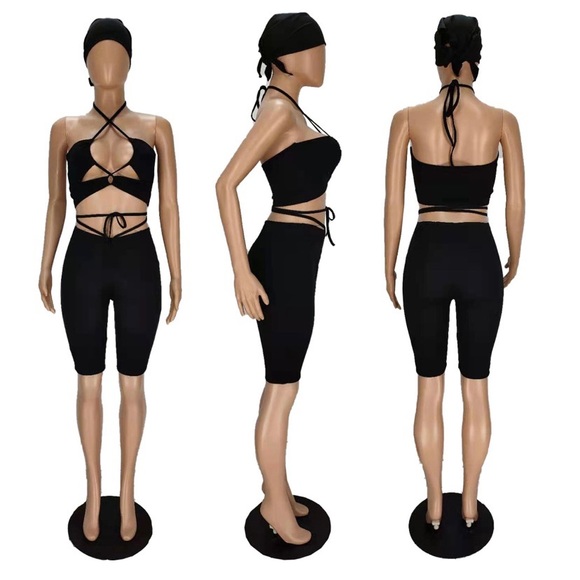 “ROSEY” 3pc Halter neck string up top and bottom - Picture 2 of 3